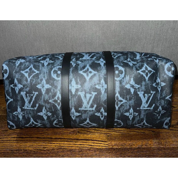 Louis Vuitton Keepall Bandouliere 50 Pastel Noir Black Duffle Weekend Travel Bag - Picture 11 of 11